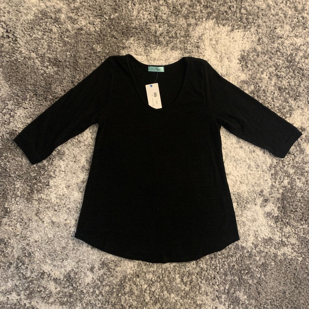 NWT Black Knit Top from Blue Door Boutique - Picture 6 of 12